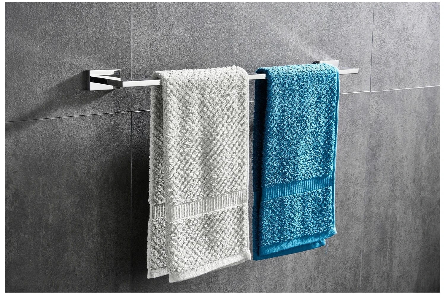 Porte-Serviettes Mural Acier Inoxydable Robuste et Discret – Linora