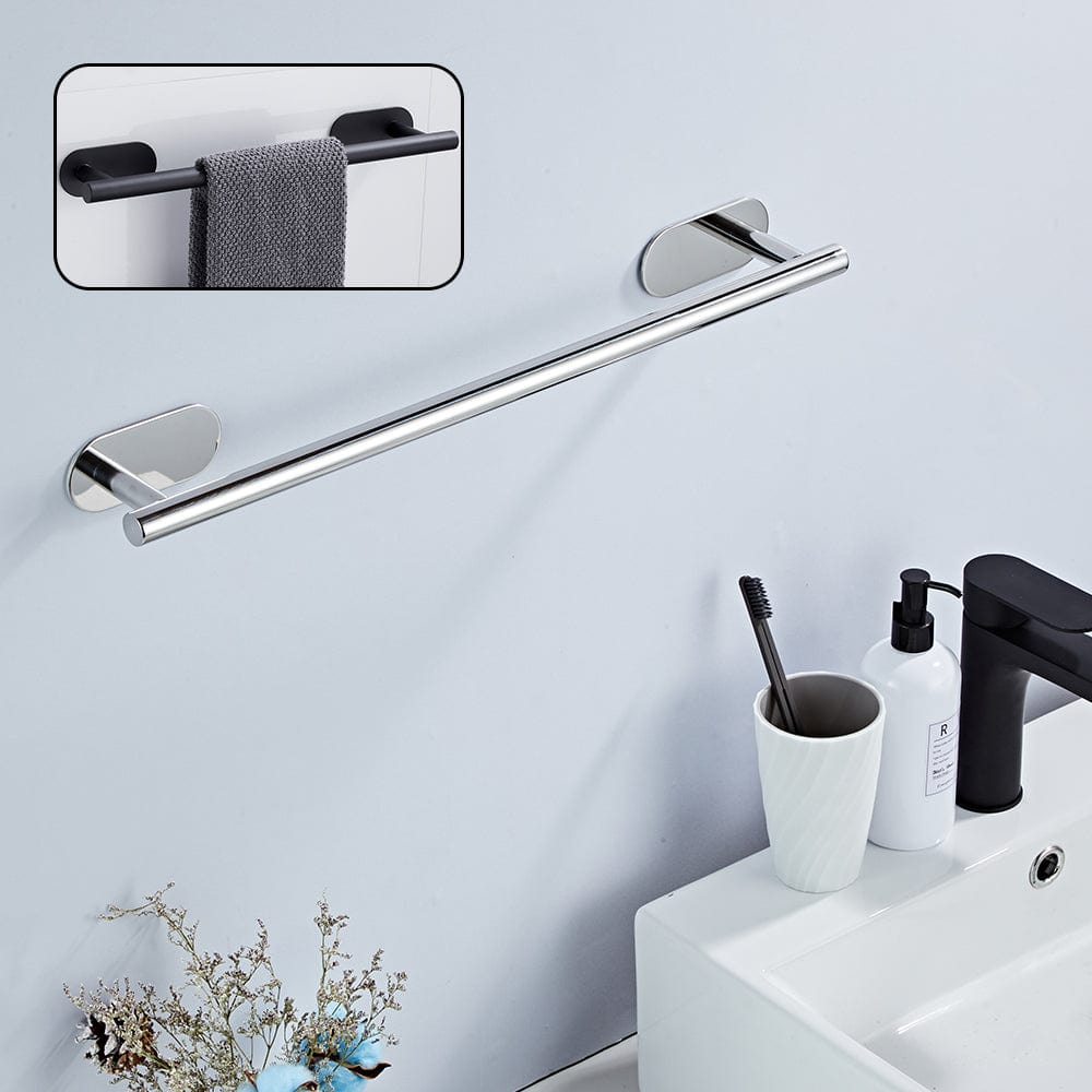 Porte-Serviettes Mural 50 cm Inox Résiste à l'Humidité – Linora