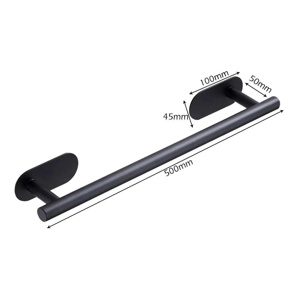 Porte-Serviettes Mural 50 cm Inox Résiste à l'Humidité – Linora