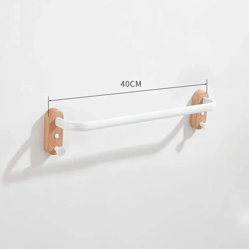 Porte-Serviettes Mural Bois Massif Chaleur et Robustesse – Bambeo
