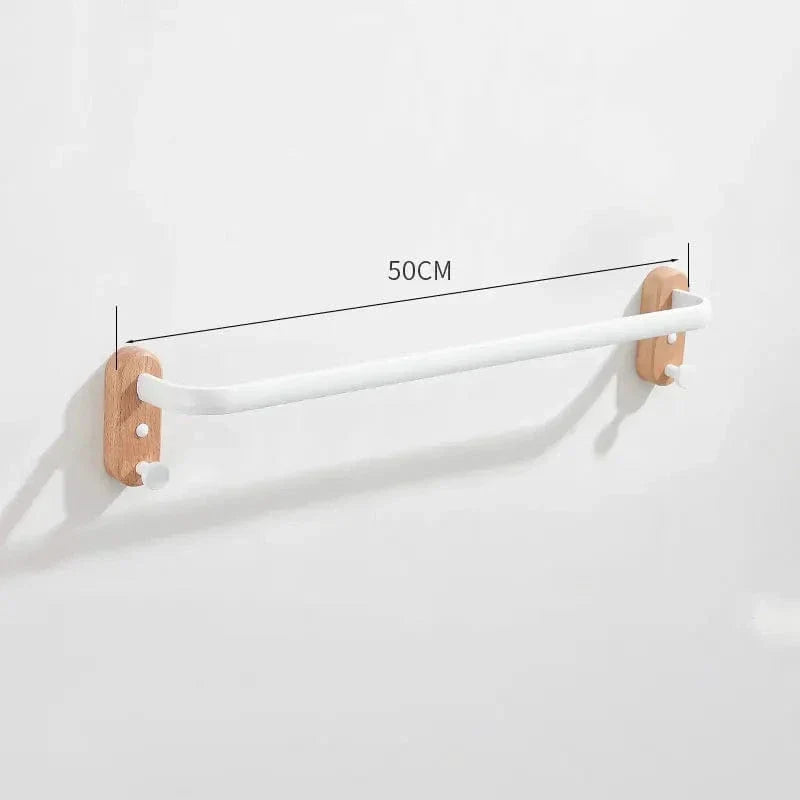 Porte-Serviettes Mural Bois Massif Chaleur et Robustesse – Bambeo