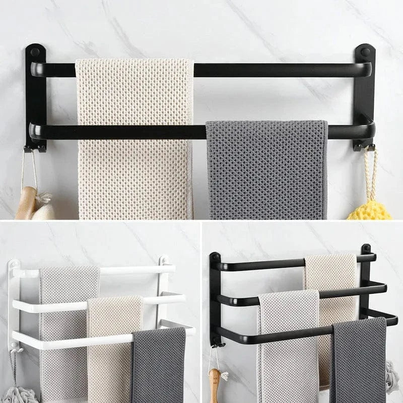 Porte-Serviettes Salle de Bain Rangement Moderne Pose Rapide – Linora
