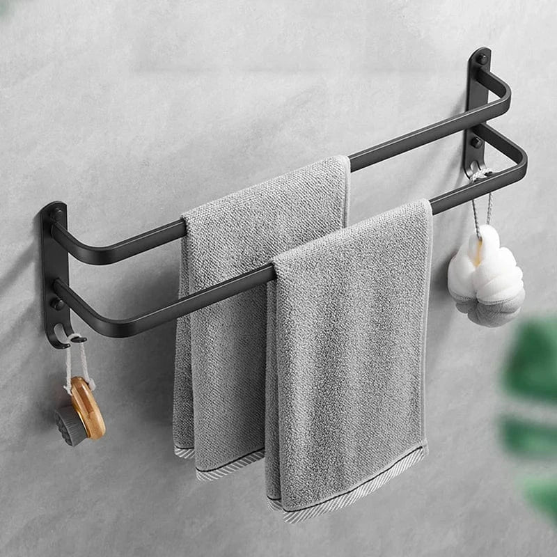 Porte-Serviettes Salle de Bain Rangement Moderne Pose Rapide – Linora