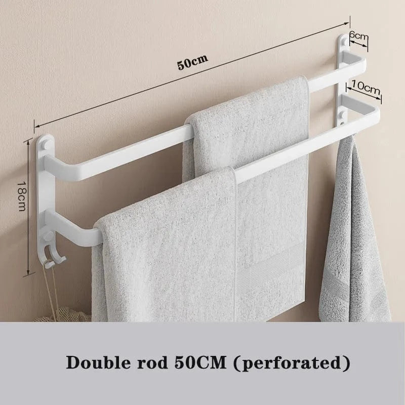 Porte-Serviettes Salle de Bain Rangement Moderne Pose Rapide – Linora