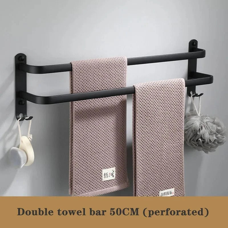 Porte-Serviettes Salle de Bain Rangement Moderne Pose Rapide – Linora