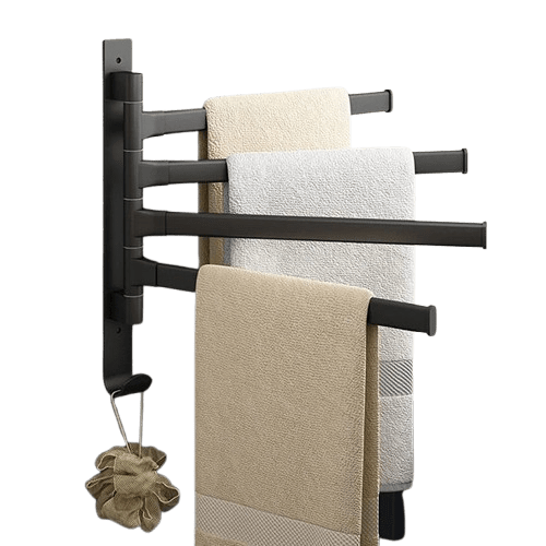 Porte-Serviettes Rotatif Aluminium Léger et Inoxydable – Linora