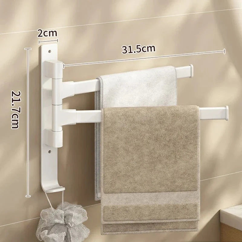 Porte-Serviettes Rotatif Aluminium Léger et Inoxydable – Linora