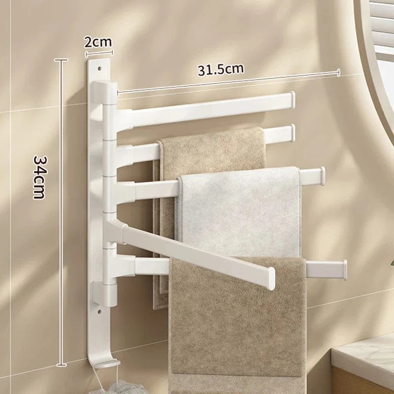 Porte-Serviettes Rotatif Aluminium Léger et Inoxydable – Linora
