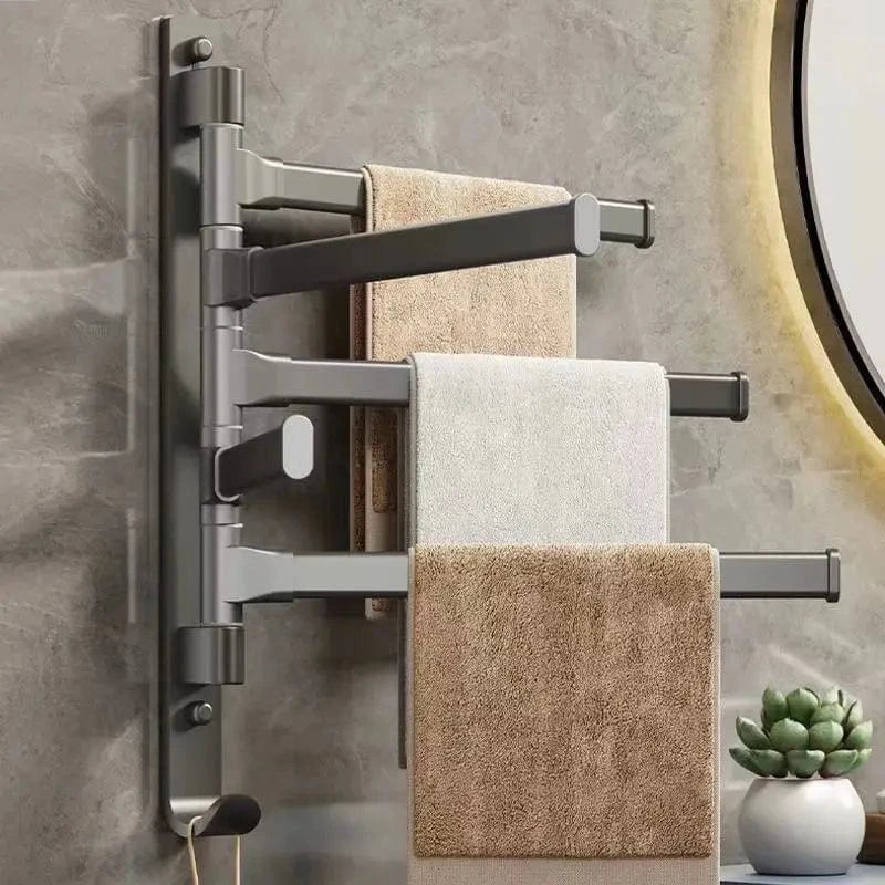 Porte-Serviettes Rotatif Aluminium Léger et Inoxydable – Linora