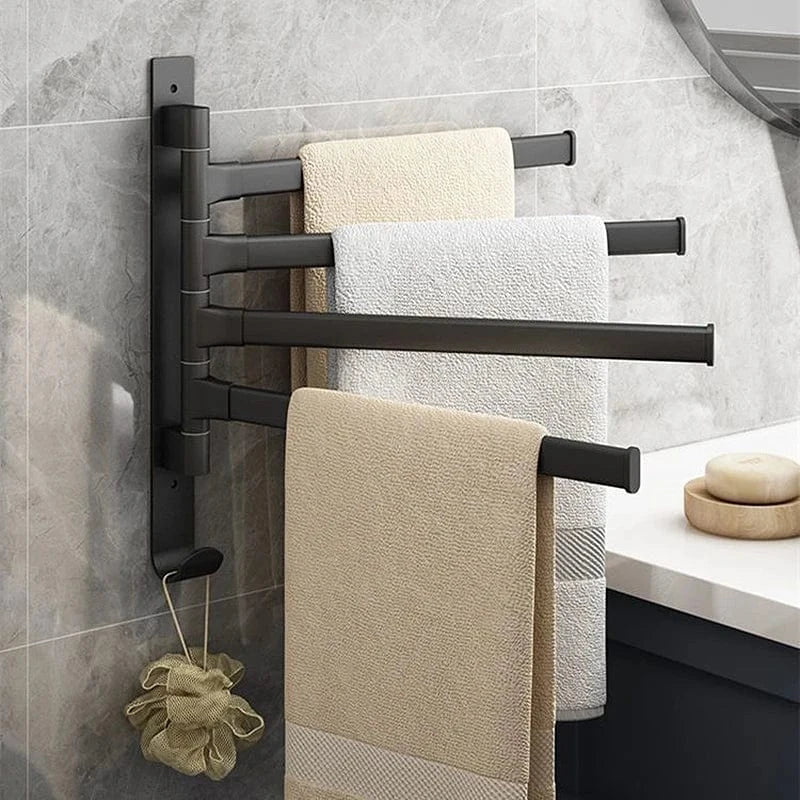 Porte-Serviettes Rotatif Aluminium Léger et Inoxydable – Linora
