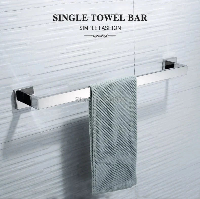 Porte-Serviettes Mural Inox Fixation Solide Style Épuré – Linora