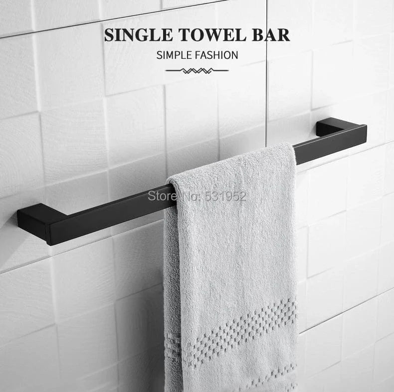 Porte-Serviettes Mural Inox Fixation Solide Style Épuré – Linora