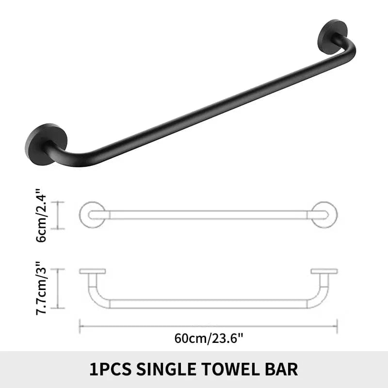 Porte-Serviettes Mural Inox Fixation Solide Style Épuré – Linora