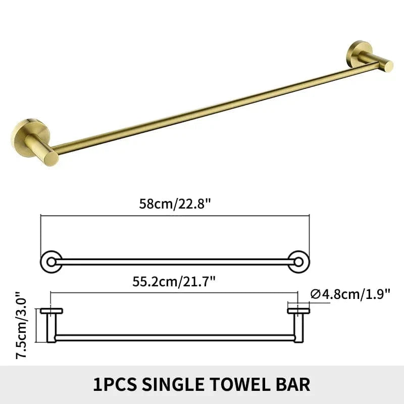 Porte-Serviettes Mural Inox Fixation Solide Style Épuré – Linora