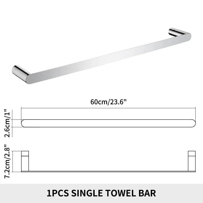 Porte-Serviettes Mural Inox Fixation Solide Style Épuré – Linora