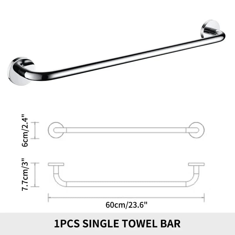 Porte-Serviettes Mural Inox Fixation Solide Style Épuré – Linora