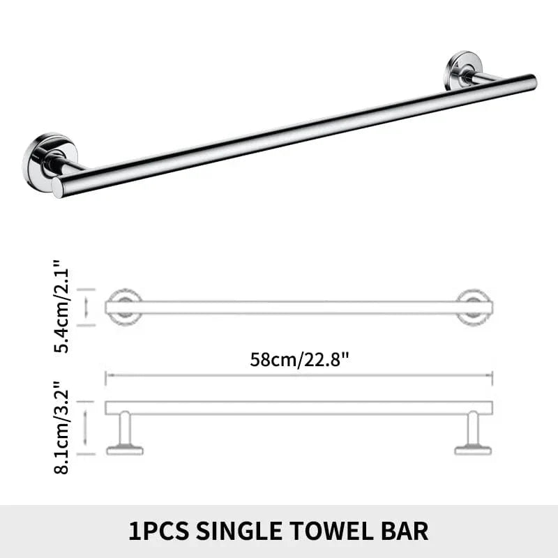 Porte-Serviettes Mural Inox Fixation Solide Style Épuré – Linora