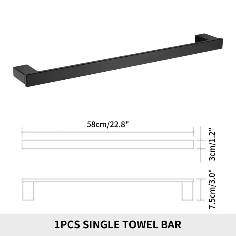 Porte-Serviettes Mural Inox Fixation Solide Style Épuré – Linora
