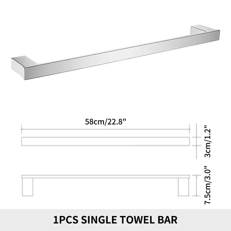 Porte-Serviettes Mural Inox Fixation Solide Style Épuré – Linora