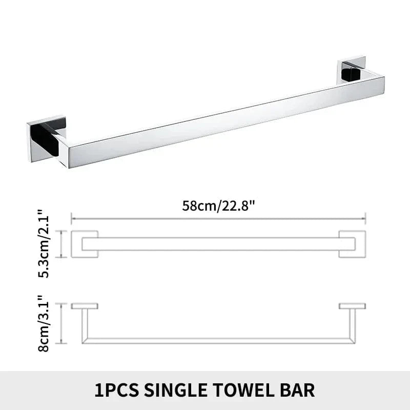 Porte-Serviettes Mural Inox Fixation Solide Style Épuré – Linora