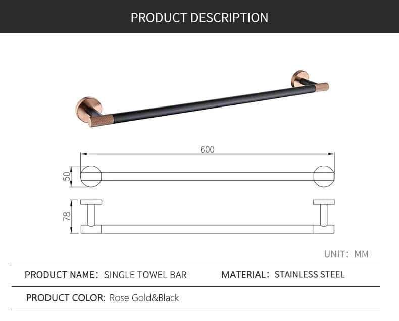 Porte-Serviettes Mural Inox Fixation Solide Style Épuré – Linora