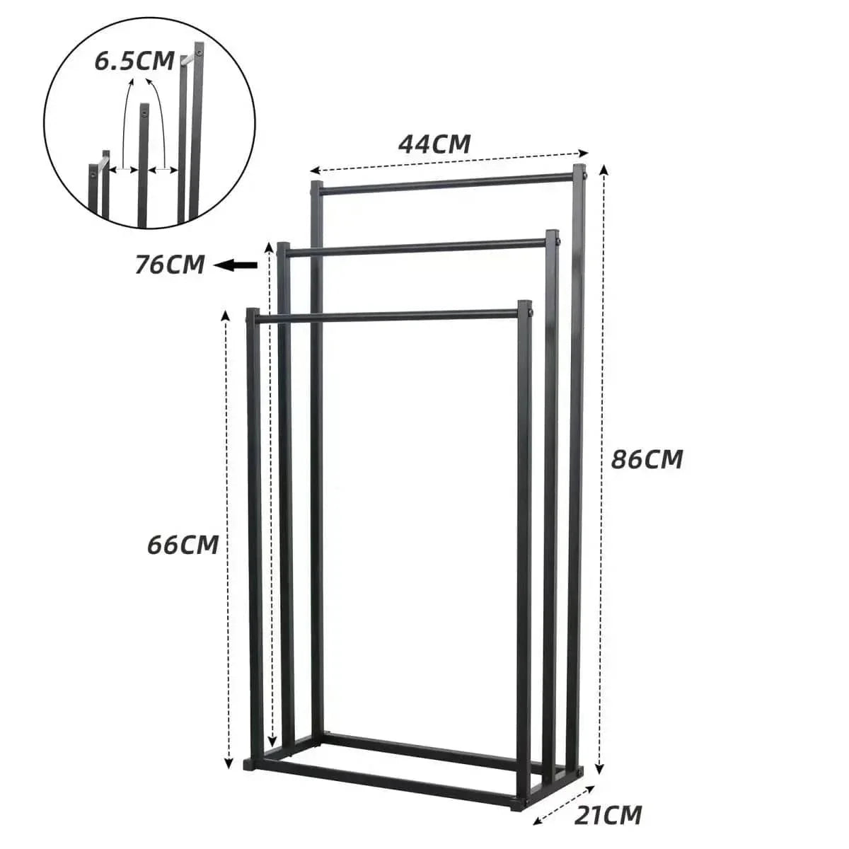Porte-Serviettes sur Pied Sans Perçage Déplaçable à Volonté – Chalys