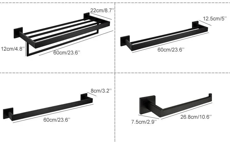 Porte-Serviettes Salle de Bain Inox Moderne Anti-Corrosion – Linora