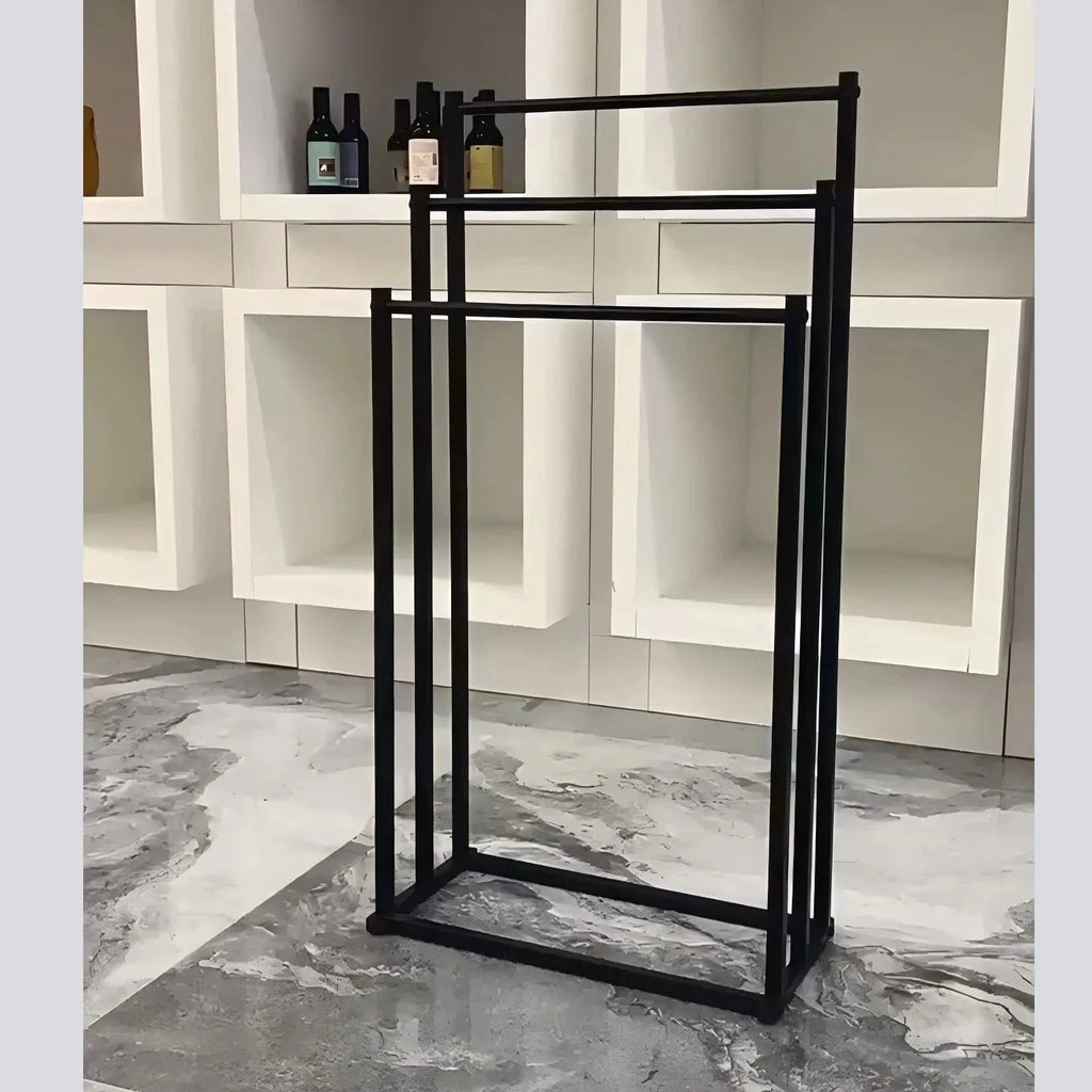 Porte-Serviettes sur Pied Métal Stable Installation Immédiate – Chalys