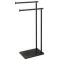 Porte-Serviettes sur Pied Noir Forme en L Gain de Place – Chalys