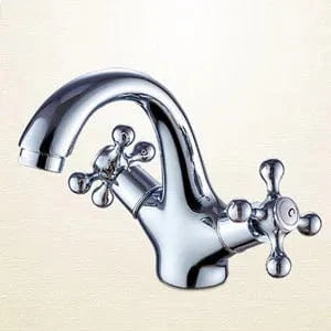 Robinet Lavabo Ancien Chromé Laiton Massif Charme Vintage Fiable – Solvane