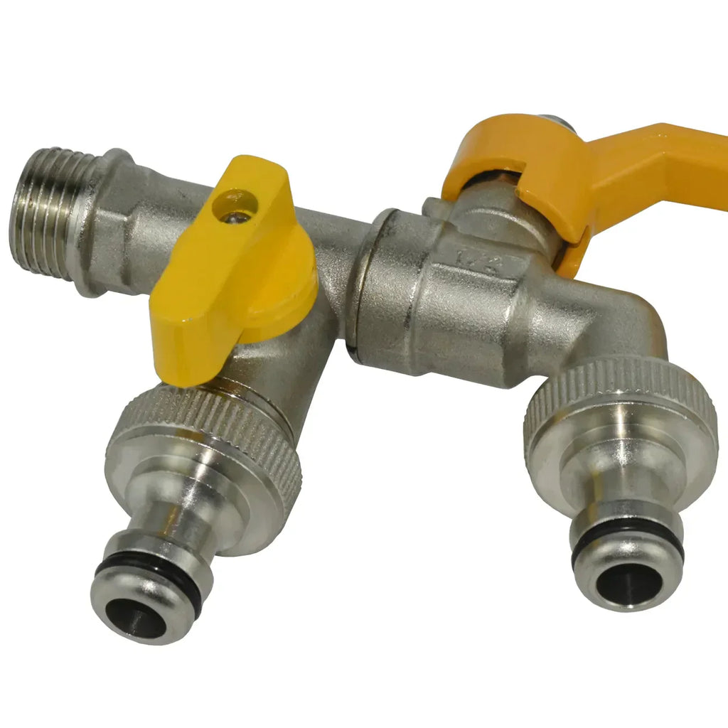 Robinet Antigel Extérieur Laiton 2 Sorties Résiste au Gel Jardin – Terravia