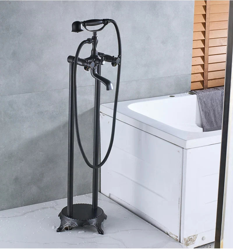Robinet Baignoire Îlot Mélangeur Élégant Installation Autonome – Vertane