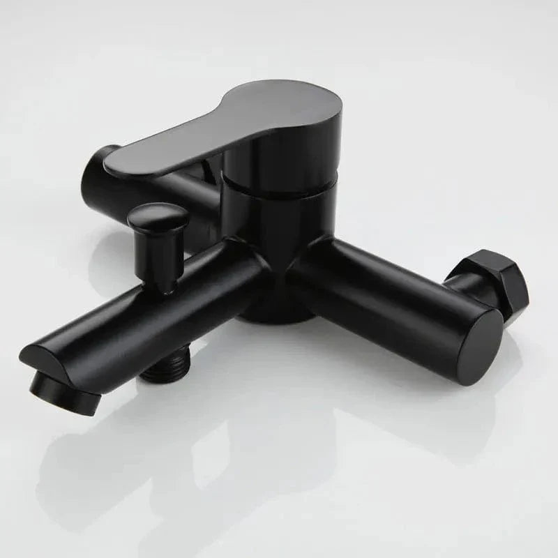 Robinet Baignoire Noir Contemporain Finition Mate Durable – Vertane