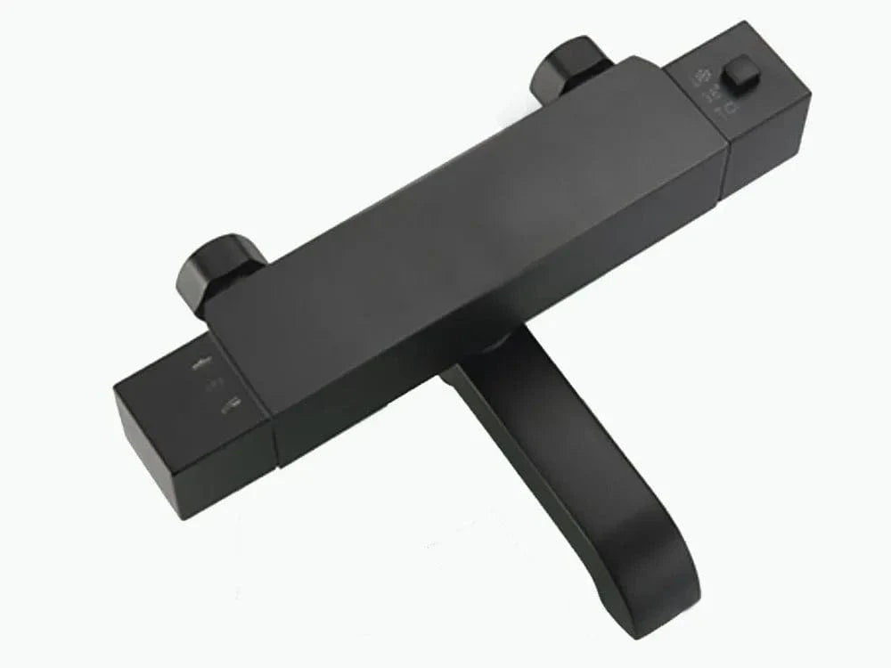 Robinet Baignoire Thermostatique Noir Température Précise et Sûre – Thermya