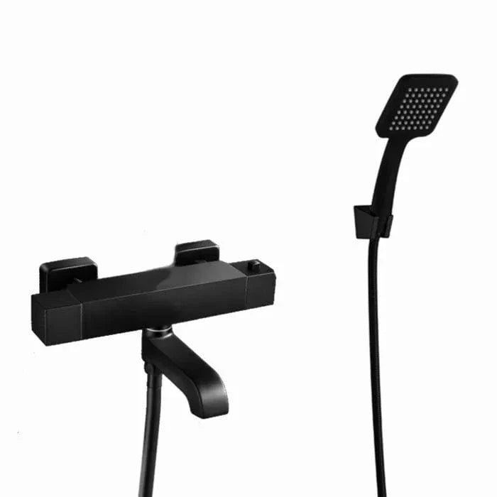 Robinet Baignoire Thermostatique Noir Température Précise et Sûre – Thermya