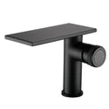 Robinet Cascade Mural Noir Laiton Élégance Moderne Vasque Libre – Solvane