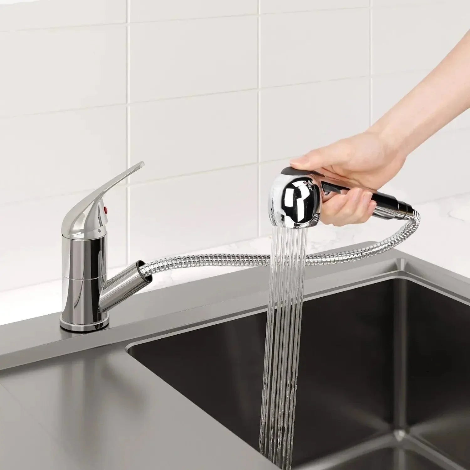 Robinet Cuisine Compact avec Douchette Camping-Car et Caravane – Nomadis