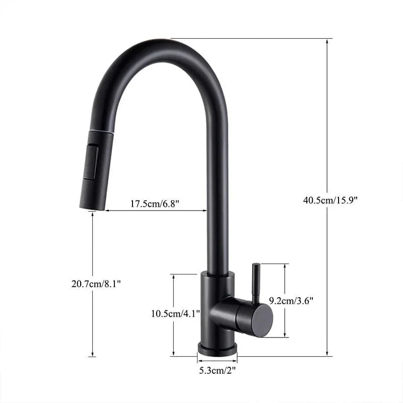 Robinet Cuisine Douchette 2 Fonctions Poignée Unique Acier – Cuvéa