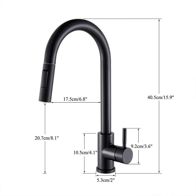Robinet Cuisine Douchette 2 Fonctions Poignée Unique Acier – Cuvéa