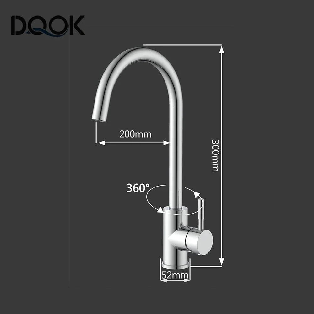 Robinet Cuisine Inox Brossé Design Moderne Anti-Traces – Cuvéa