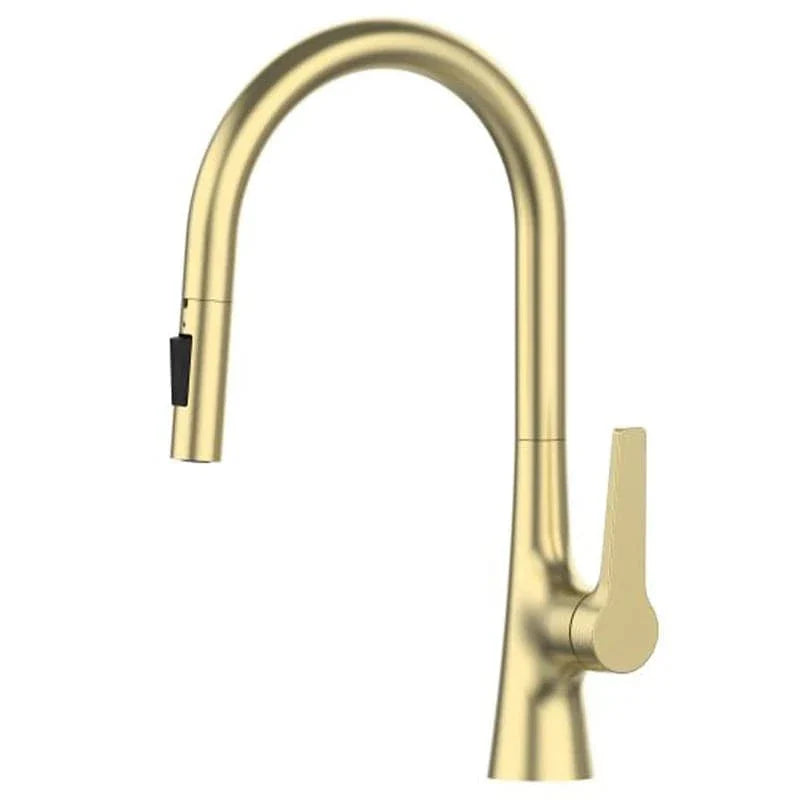 Robinet Évier avec Douchette Laiton Durable Design Moderne – Cuvéa