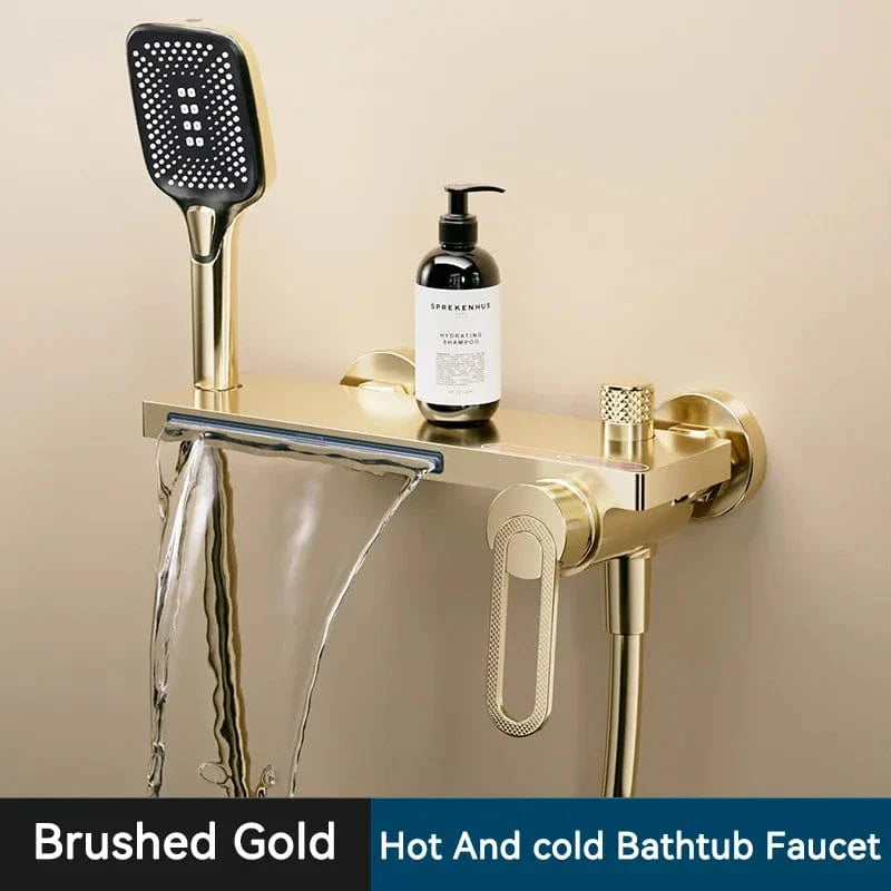 Robinet Baignoire avec Douchette Noir Bain et Rinçage Faciles – Vertane
