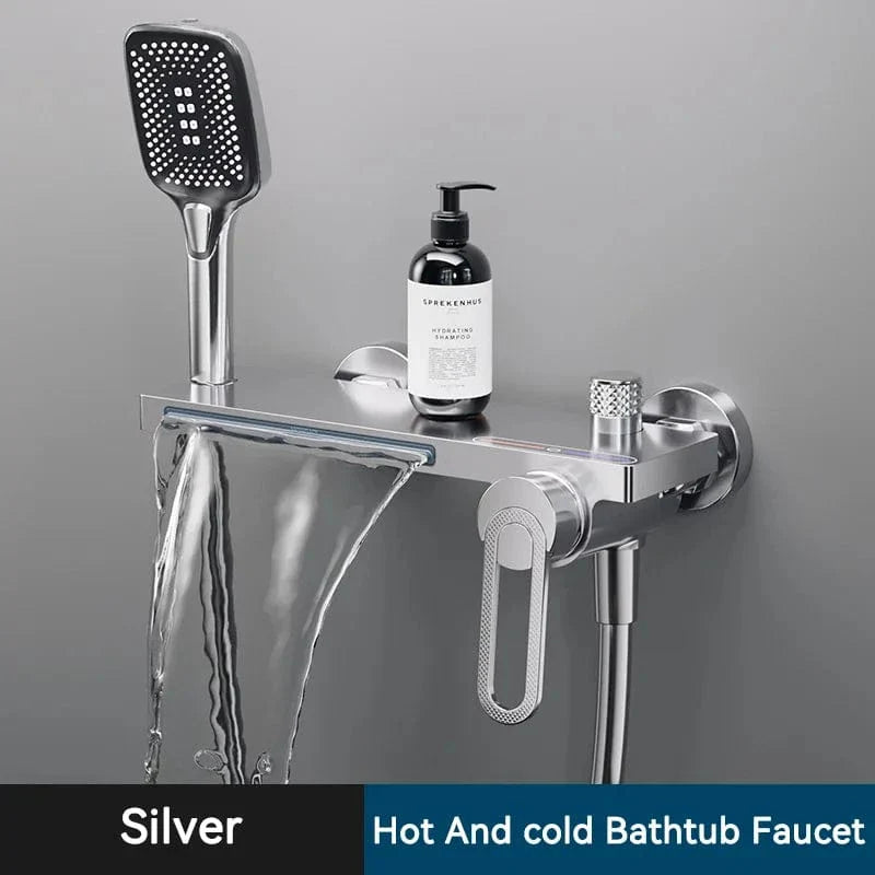 Robinet Baignoire avec Douchette Noir Bain et Rinçage Faciles – Vertane