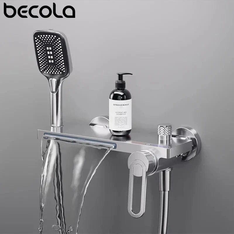 Robinet Baignoire avec Douchette Noir Bain et Rinçage Faciles – Vertane