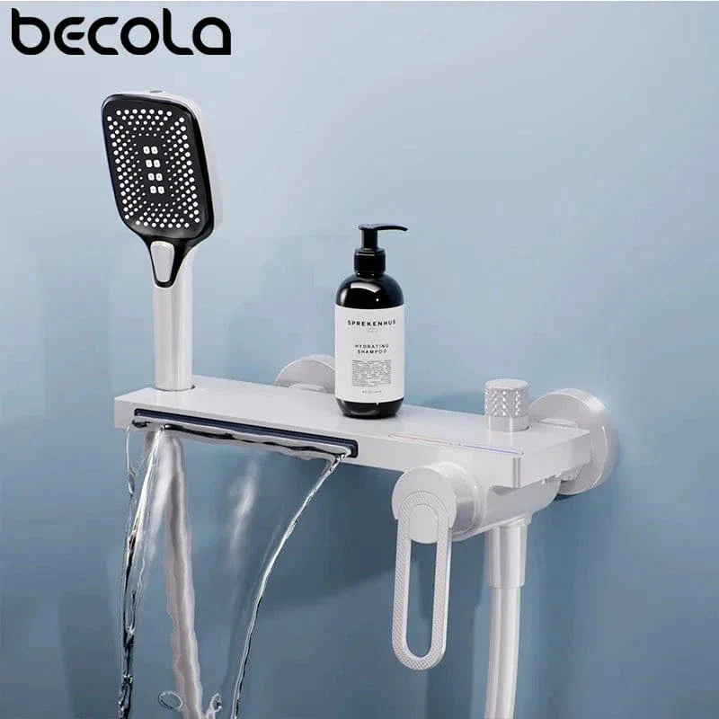 Robinet Baignoire avec Douchette Noir Bain et Rinçage Faciles – Vertane