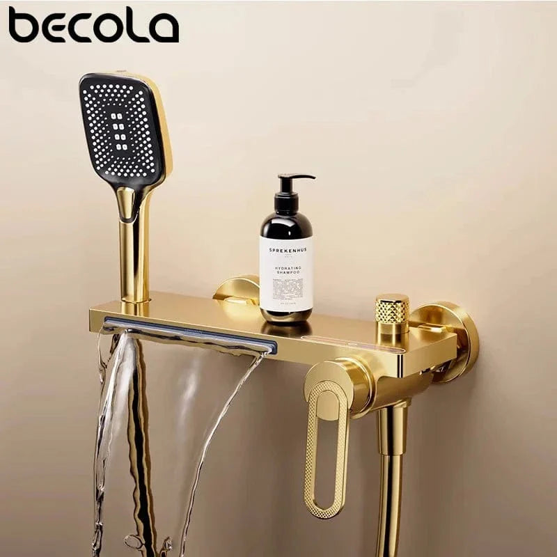 Robinet Baignoire avec Douchette Noir Bain et Rinçage Faciles – Vertane