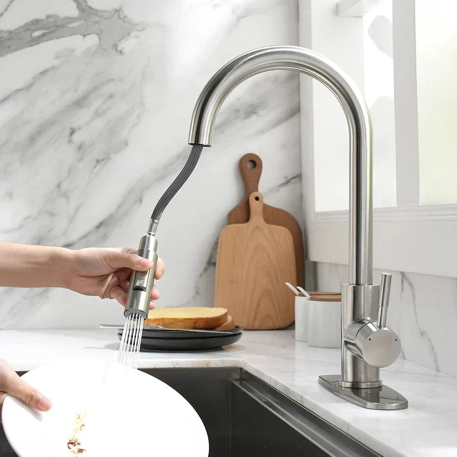 Mitigeur Cuisine Robuste Installation Facile Évier Moderne – Cuvéa