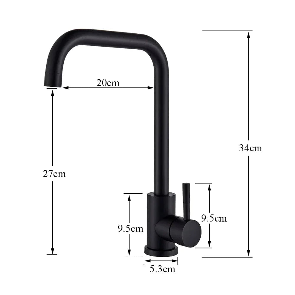 Robinet Cuisine Noir Mat Design Durable Cuisine Épurée – Cuvéa
