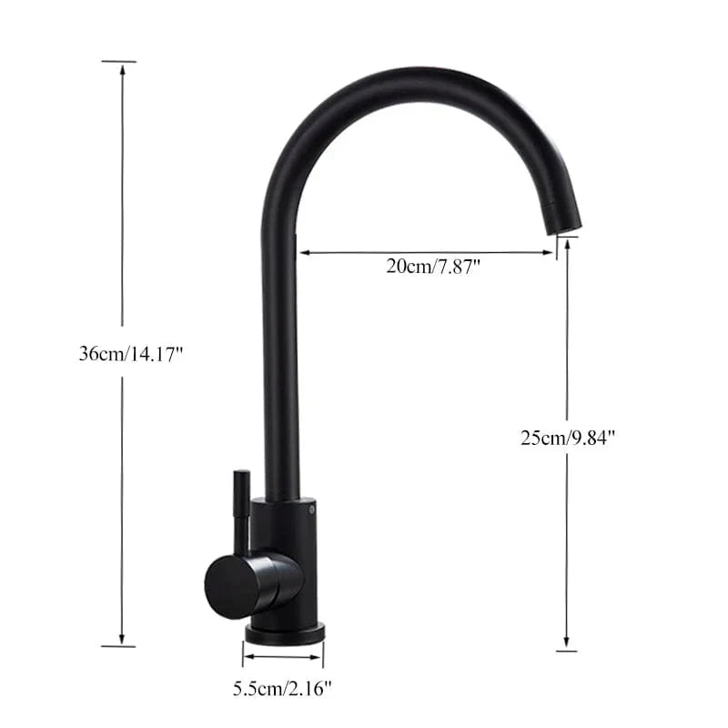 Robinet Cuisine Noir Mat Design Durable Cuisine Épurée – Cuvéa