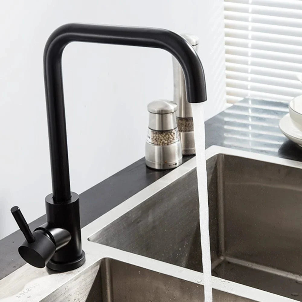 Robinet Cuisine Noir Mat Design Durable Cuisine Épurée – Cuvéa